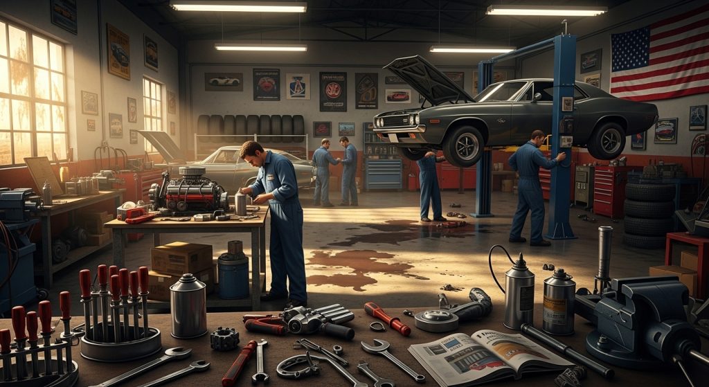 A space where everyday garage work